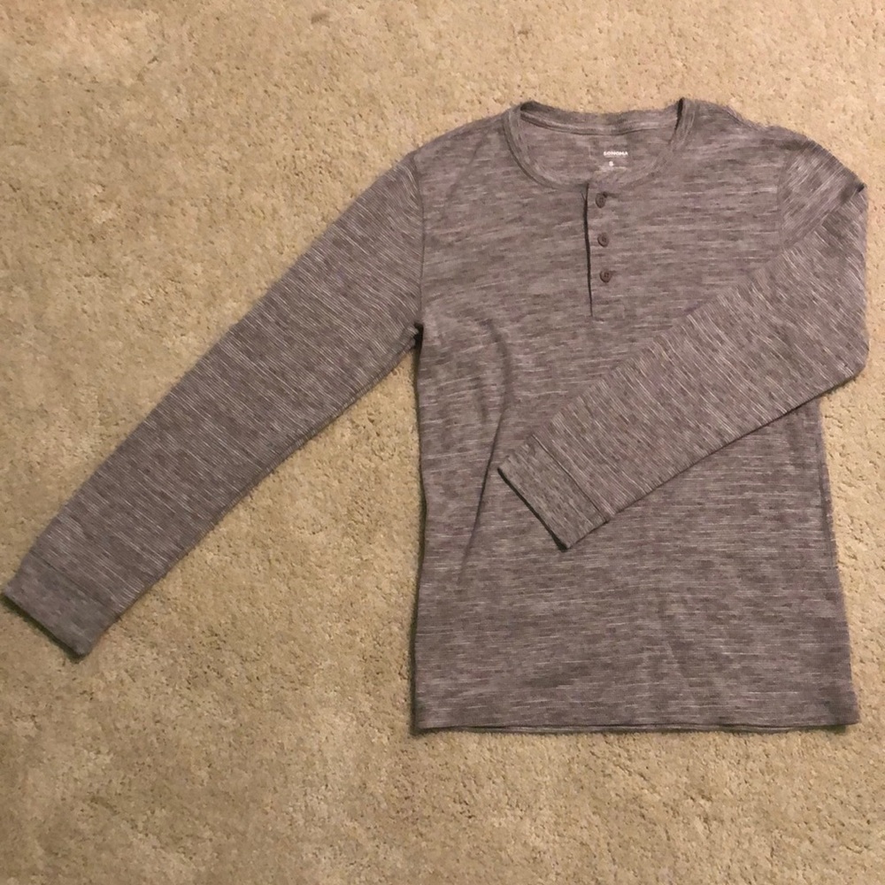 Gray Long Sleeve Tee